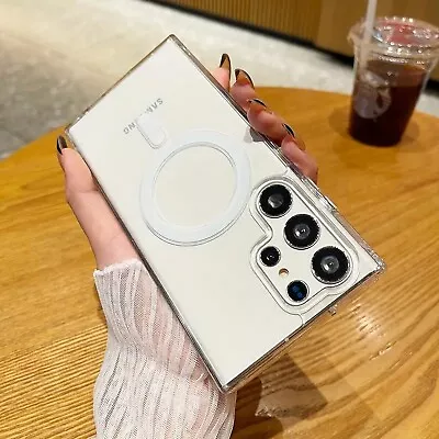 For Samsung Galaxy S25 Ultra S24 S23 S22 Fe Case Shockproof MagSafe Cover Screen - Image 1 of 4