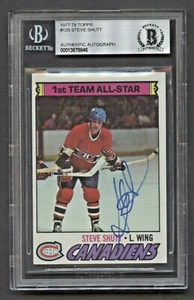 Steve Shutt #120 signed autograph auto 1977-78 Topps Hockey Card BAS Slabbed - Picture 1 of 1