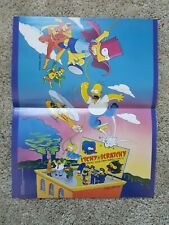 1993 Bongo Comics The Simpsons  ITCHY & SCRATCHY PROMO POSTER  Matt Groening HG