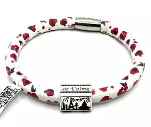 Brazalete Brighton Field of Poppies Flores Rojas Amapola Woodstock 8 pulgadas Nuevo con Etiquetas + Cuentas - Imagen 1 de 6