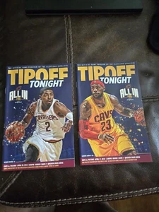 2016 CLEVELAND CAVS LeBron James Or Kyrie Irving Tipoff Tonight NBA Programs - Picture 1 of 4