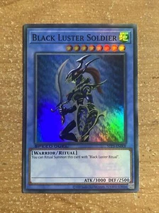 🔥 YUGIOH Black Luster Soldier STP3-EN008 SPEED DUEL Super Rare NM  HOLOFOIL - Picture 1 of 1