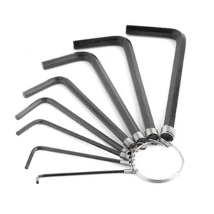 KC Pro 8 Stk. S.A.E. Innensechskantschlüssel Satz mit Ring. Werkzeugschlüssel - Bild 1 von 3