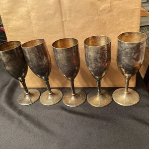 Vintage Hotelware argento tazze vino bicchieri calice hotel Wurzburg Hutschenreuter - Foto 1 di 10