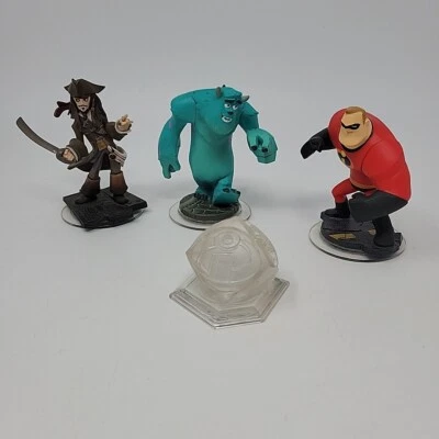 Disney Infinity Set Pixar Sulley Jack Sparrow Mr Incredible Crystal XBOX PS Wii Foto 1 de 4