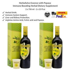 Herbafulvo Essenz Handgefertigtes Kräutertonikum mit Papaya Extrakt 750ml x 2 - Bild 1 von 12