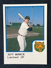 1986 ProCards Baseball Jeff Minick ,Lakeland, Near Mint Minor Leage