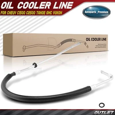 Outlet Upper Engine Oil Cooler Hose for Chevy C1500 C2500 Tahoe GMC Yukon C3500 - Image 1 of 4