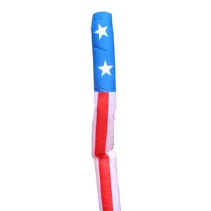 Tubo inflable publicitario para hombre de 18 ft bandera de EE. UU. volado tipo mosca ondulada sin soplador - Imagen 1 de 1