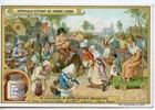 CHROMO PUBLICITAIRE / LIEBIG / LE CARNAVAL A DIFFERENTES EPOQUES