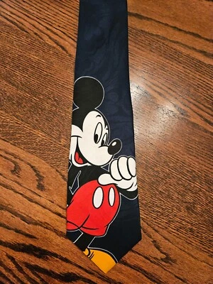 Corbata de Colección Walt Disney Mickey Mouse Fondo Azul Hecha en EE. UU. Foto 1 de 4