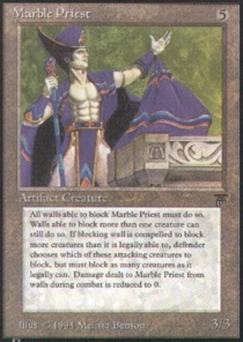 MTG - Marble Priest - Legends - NM, English Magic FLAT RATE SHIP - Image 1 of 1