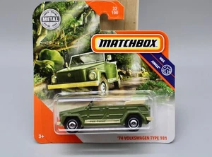 2019 Mattel Matchbox ́74 Volkswagen tipo 181 MBX Jungle #GKM40 1:64 IMBALLO ORIGINALE - Foto 1 di 5