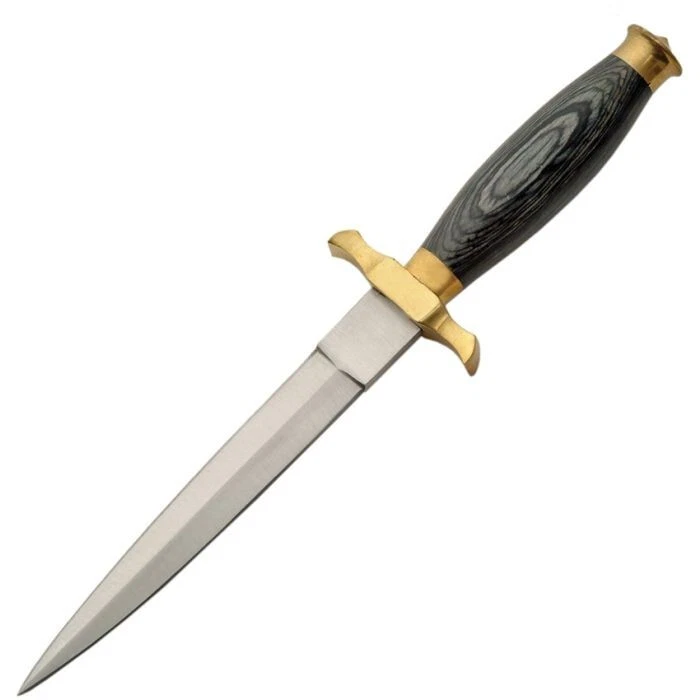 Commando Fixed Blade Knife 5.75" Stainless Steel Dagger Blade Pakkawood Handle - Image 1 of 1