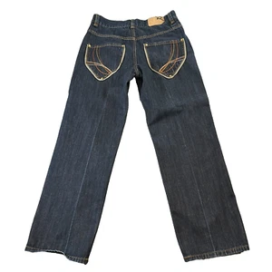 Vintage Rockawear Hip Hop Jeans 32 30 * Logo Baggy Loose Skater Streetwear Y2K - Picture 1 of 14