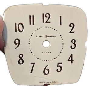 Reloj despertador vintage GENERAL ELECTRIC repuesto esfera facial cartón papel de aluminio - Imagen 1 de 3