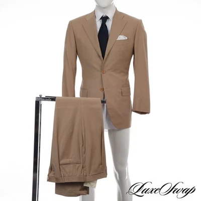 #1 MENSWEAR Sartoria Cesare Attolini Hecho en Italia S150s Caqui Tostado Primavera Traje 50 Foto 1 de 4