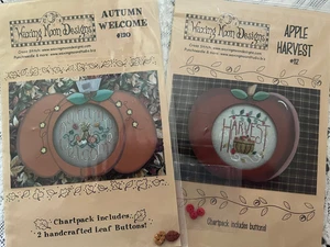 Waxing Moon Designs- Autumn Welcome & Apple Harvest charts and Embellishments - Picture 1 of 4