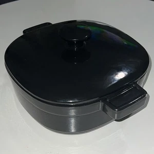 KitchenAid Cast Iron 3-Quart Heavy Casserole Pot Black WL328 porcelain enamel - Picture 1 of 12