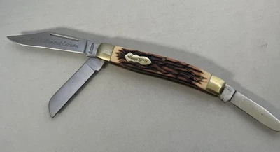 Faca de bolso Uncle Henry SCHRADE edição limitada 3 lâminas - Imagem 1 de 4