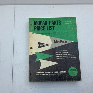 Dodge Chrysler Plymouth 1959 MOPAR lista de precios manual original - Imagen 1 de 8
