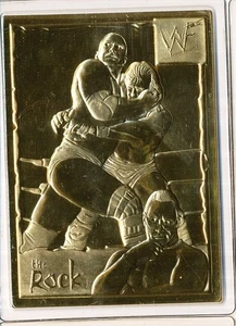 DANBURY MINT 22KT GOLD WWF WORLD WRESTLING FEDERATION THE ROCK #4 - Picture 1 of 1