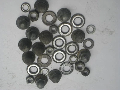 1981 YAMAHA XJ550 XJ 550 MAXIM CYLINDER HEAD HARDWARE CROWN NUTS AND WASHERS SET - Image 1 of 3