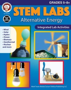 Mark Twain STEM Labs Activity Book, Science for Grades 5 and Up, Wind, Solar... - Picture 1 of 1