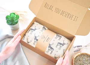 Large Microwave Wheat Bag for Neck | Reusable Heat Pack | Unscented/Lavender - Picture 1 of 3