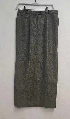 Falda de Lana Ralph Lauren De Colección LRL Para Mujer Talla 12 Mini Espiga Maxi Academia Usada en Excelente Condición Foto 1 de 4