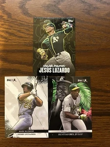 Oakland Athletics Topps 3 card lot no dups Luzardo McGwire Henderson - Picture 1 of 1