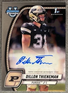 Dillon Thieneman 2024 Bowman Chrome 1st Prospect Base Auto RC Purdue Oregon S - Picture 1 of 2