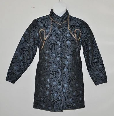 Koos Tonal Design/Solid Reversible Jacket Size XS-Blue - Image 1 of 4