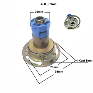 Mini Kurbelgetriebe Rolladengetriebe 4:1 SW40 Rollladen Getriebe Kurbel 28kg - Picture 1 of 4