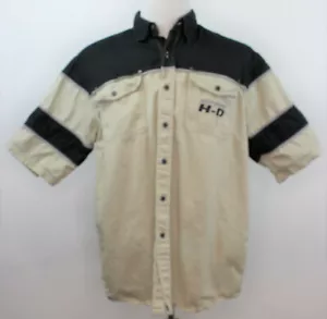 US Dept of Interior Migratory Bird Hunting Stamp Embroidered Safari Shirt Large - Picture 1 of 10