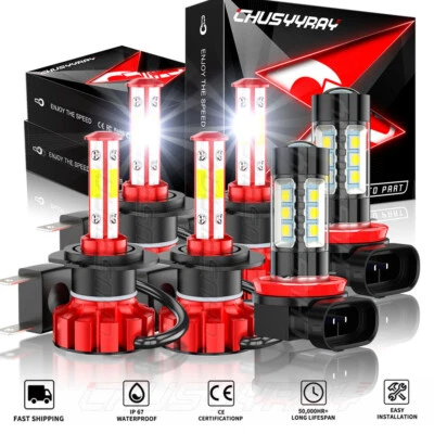 Combo faros LED H7+H7+H11 alto bajo+luz antiniebla para Suzuki Kizashi 2010-2013 Foto 1 de 4