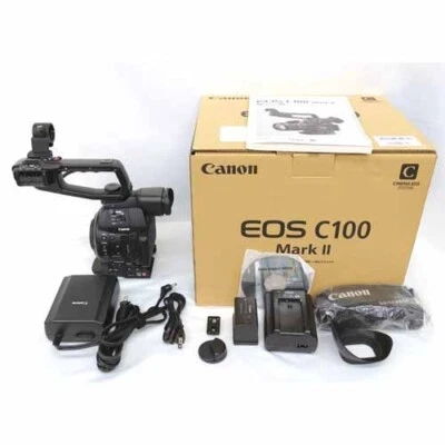 Canon EOS C100 MarkII Cinema EOS Camera W/ Accessory & Box - Image 1 of 4