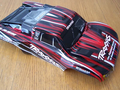 For Traxxas 1/10 Slash Red Black White Body w/ Clipless Mounts 4wd 2wd 4x4 VXL - Image 1 of 4