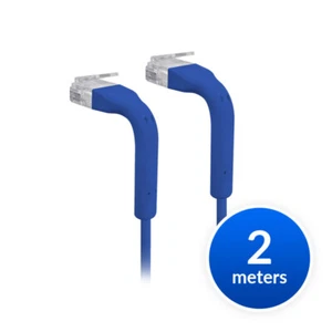 Ubiquiti UniFi Patch Cable Single Unit, 2m, Blue, End Bendable to 90 Degree, RJ4 - Picture 1 of 1