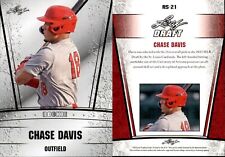 2023 Leaf Draft Silver Chase Davis RC Rookie #RS-21 St. Louis Cardinals