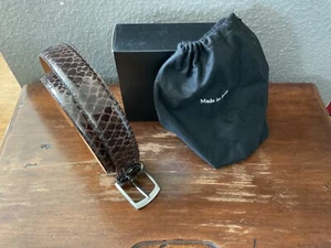 Sehr edler Python Ledergürtel Handmade Italy neu aus Geschäftsauflösung UVP 199€ - Bild 1 von 5