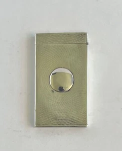 Sterling Silver Engine Turned Victorian Calling Card Case London 1850-1895 VTG - Picture 1 of 5