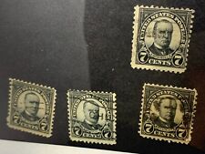 1923 US Stamp 7 Cents "William McKinley" - Scott #559 - Used (4x)