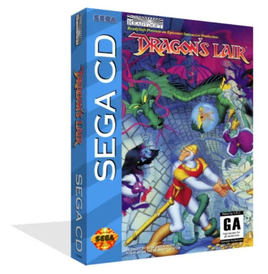 - Dragon's Lair CD Spare Game Case + Box Art Work Cover Only - Image 1 of 2