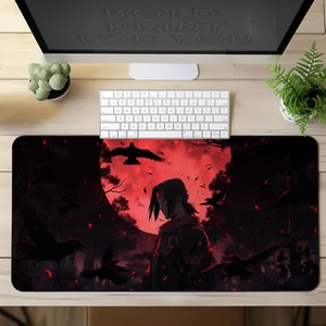 Tappetino da scrivania Anime Itachi Uchiha Naruto, tappetino per mouse da gioco, tappetino per mouse grande XXL - Foto 1 di 9