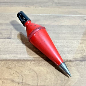 Vintage Japanese Metal Plumb Bob - Shock Absorbing Ring - Construction Tool - Picture 1 of 8