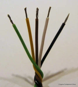5m x 7/0,2 Schwarz Anschlusskabel. 1,2 mm Durchmesser. UK Verkäufer - schneller Versand - Bild 1 von 1