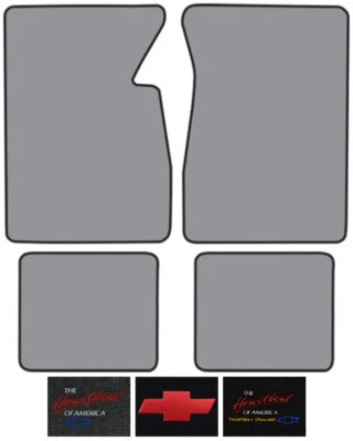 Alfombra Chevrolet Biscayne 1961-1964 con logotipo 4 piezas Foto 1 de 2