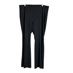 Michael Michael Kors Flare Leg Pants Womens Size 2X Button Detail Black NEW - Picture 1 of 7