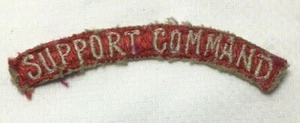 Parche del Comando de Apoyo del Octavo Ejército de Estados Unidos 3" Tira Roja Blanca Vietnam Corea del Sur - Imagen 1 de 5